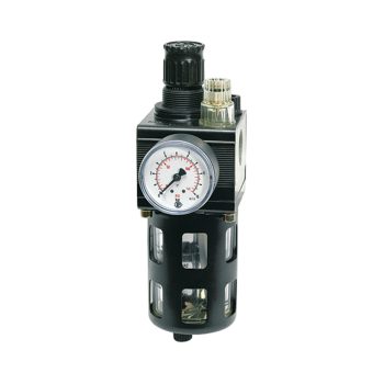   Kombinált karbantartó egység, levegő előkészítő, védőkosárral, BG 1, G 1/4, 0,5 - 10 bar
