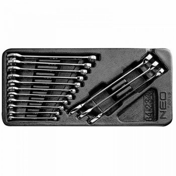   Csillag-Villáskulcs Készlet 14 részes, 6-19mm ( tálcás ) Neo Tools