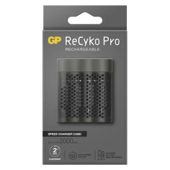 EMOS GP Akkumulátor töltő Speed M451 + 4xAA ReCyko Pro