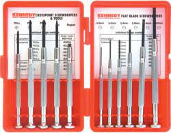 Precíziós csavarhúzó és szerszám készlet 11 db-os KENNEDY 