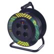 EMOS Kábeldob 25 m / 4 aljzat / fekete / PVC / 230 V / 1,5 mm2