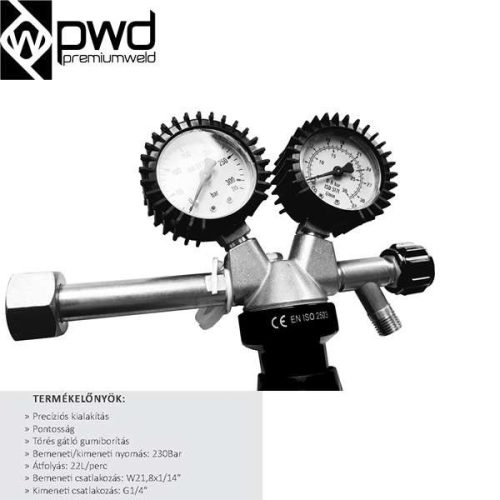  Nyomáscsökkentő  PWD PRO-REG AR/CO2 Parweld