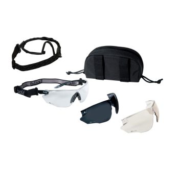  Cserélhető lencsés dioptriás napszemüveg szett hab kerettel 3 lencsével Bollé Tactical Combat