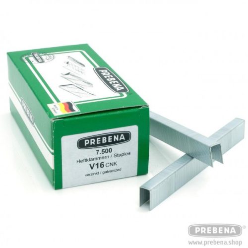 PREBENA V16CNK acél kapocs 7500db