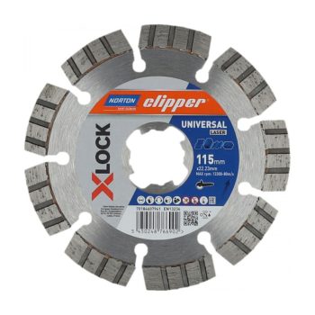 Norton Clipper X-Lock Universal Laser gyémánt vágókorong Ø115–125 mm