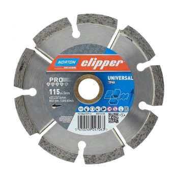 Norton Clipper Pro Universal TP gyémánt vágókorong Ø115–125 mm