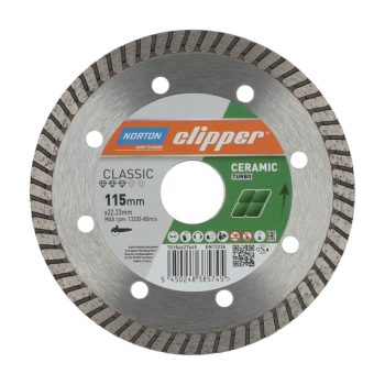Norton Clipper Classic Ceramic Turbo gyémánt vágókorong Ø115–125 mm